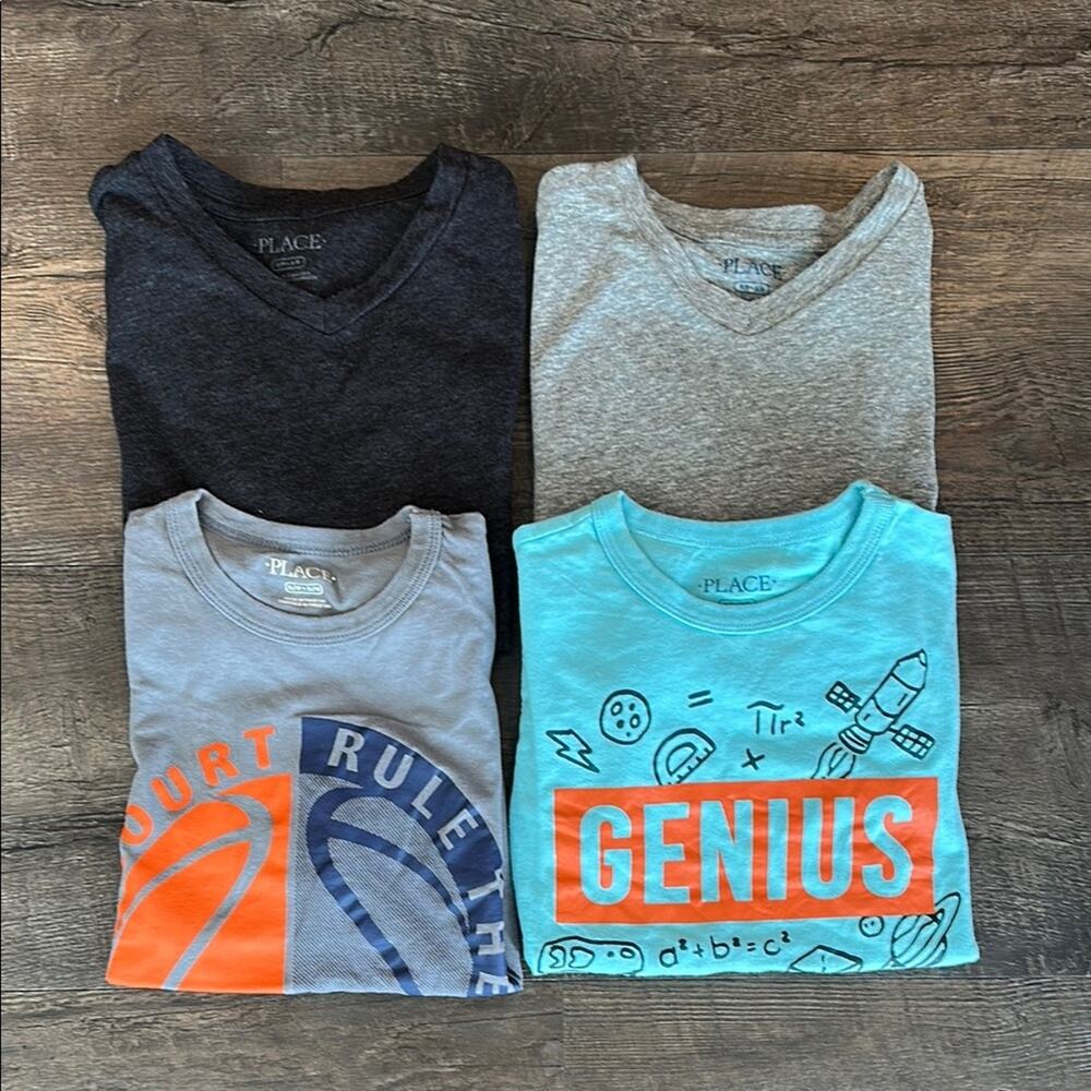 The Children's Place BUNDLE (4) Boy's Small 5/6 Short Sleeve‎ Tees